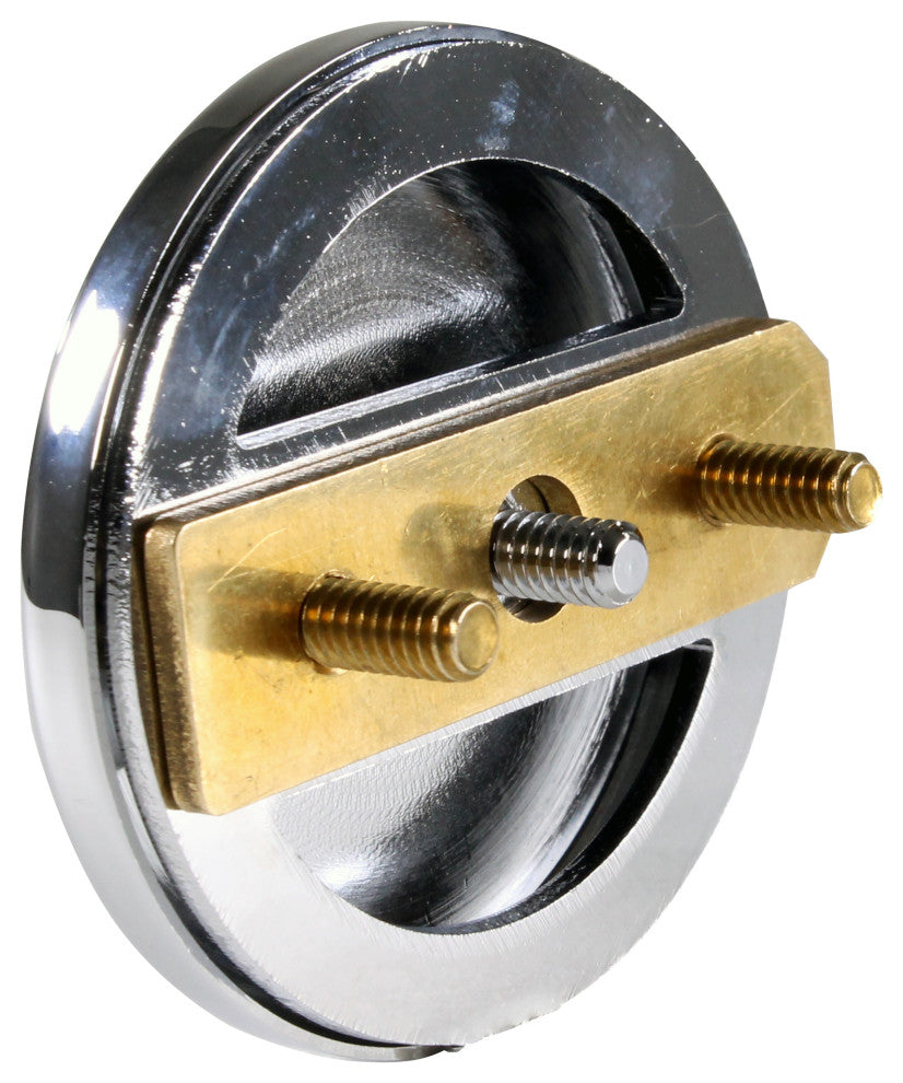 Illusionary Overflow 12" & 4" Sch. 40 PVC Bath Waste and Overflow Lift, Polished Chrome