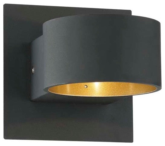 Lacapo LED Wall Sconce, Black Matte