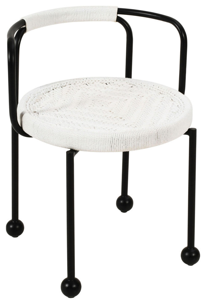 Pansy Cream Outdoor Dining Chair