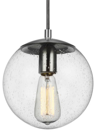 Leo 1-Light Pendant, Satin Aluminum
