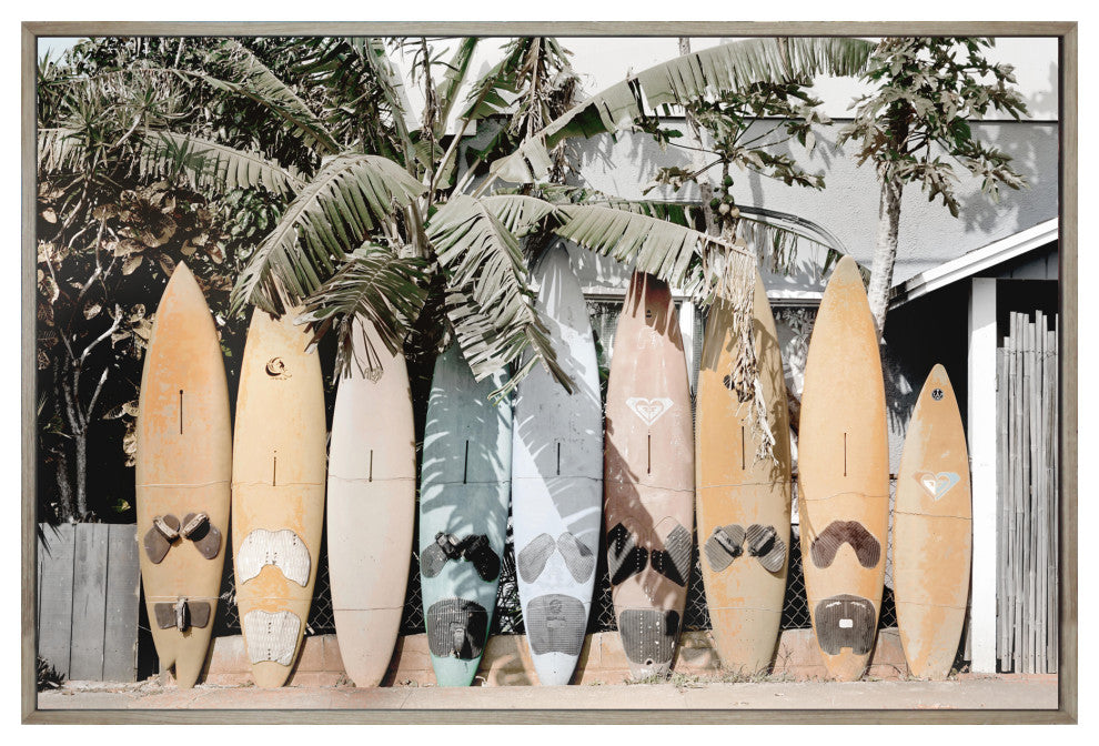 Contemporary Surfs Up Wall Dcor - Multicolor