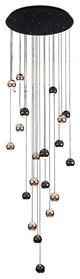 Multi Pendant Modern Foyer Chandelier, 24 Lights