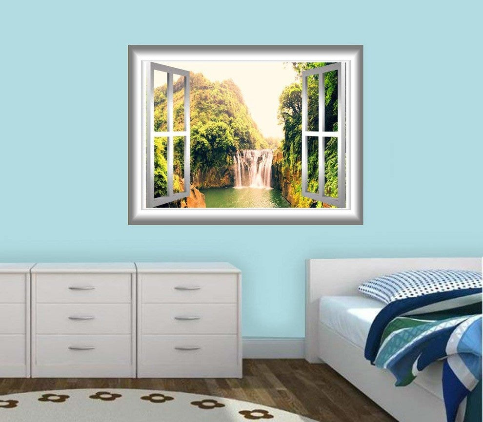 VWAQ 3D Window Decal Wall Sticker, 24"x30"