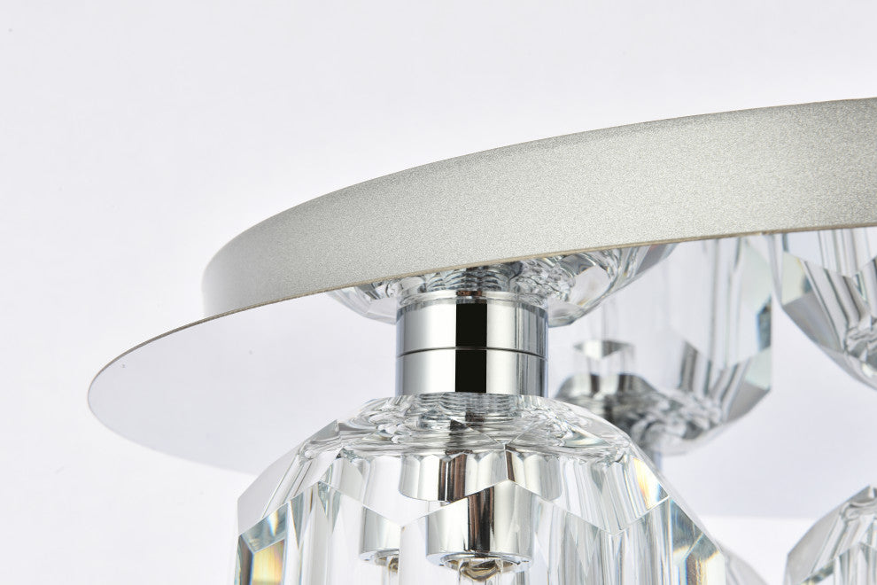 5 Light Ceiling Lamp, Chrome