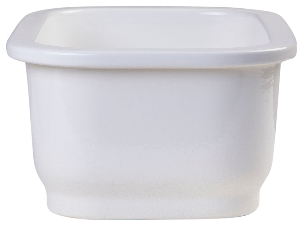 ALFI brand AB1218 Alfi Trade 18-1/8" Undermount Single Basin - White