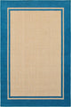 Oriental Weavers Cayman Sand/ Blue Border Indoor/Outdoor Rug 5'3"X7'6"