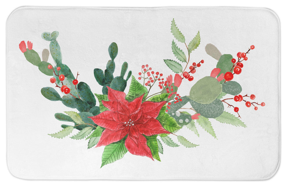 Christmas Cacti 34x21 Bath Mat