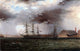 James E Buttersworth Old Brooklyn Navy Yard East River New York Wrapped Canvas