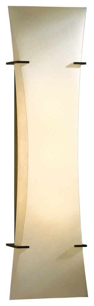 Bento Sconce, Dark Smoke Finish, Spun Frost Shade