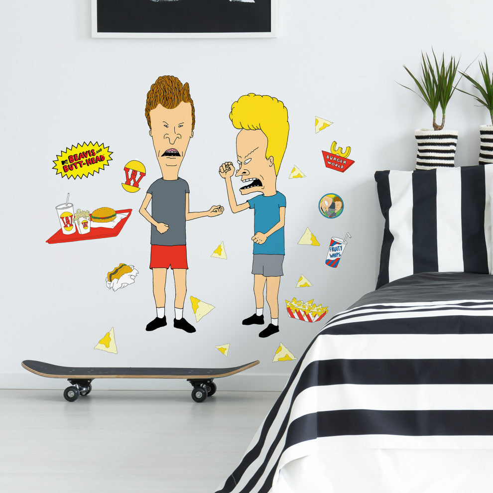 Beavis And Butt-Head Peel And Stick Giant Wall Decals