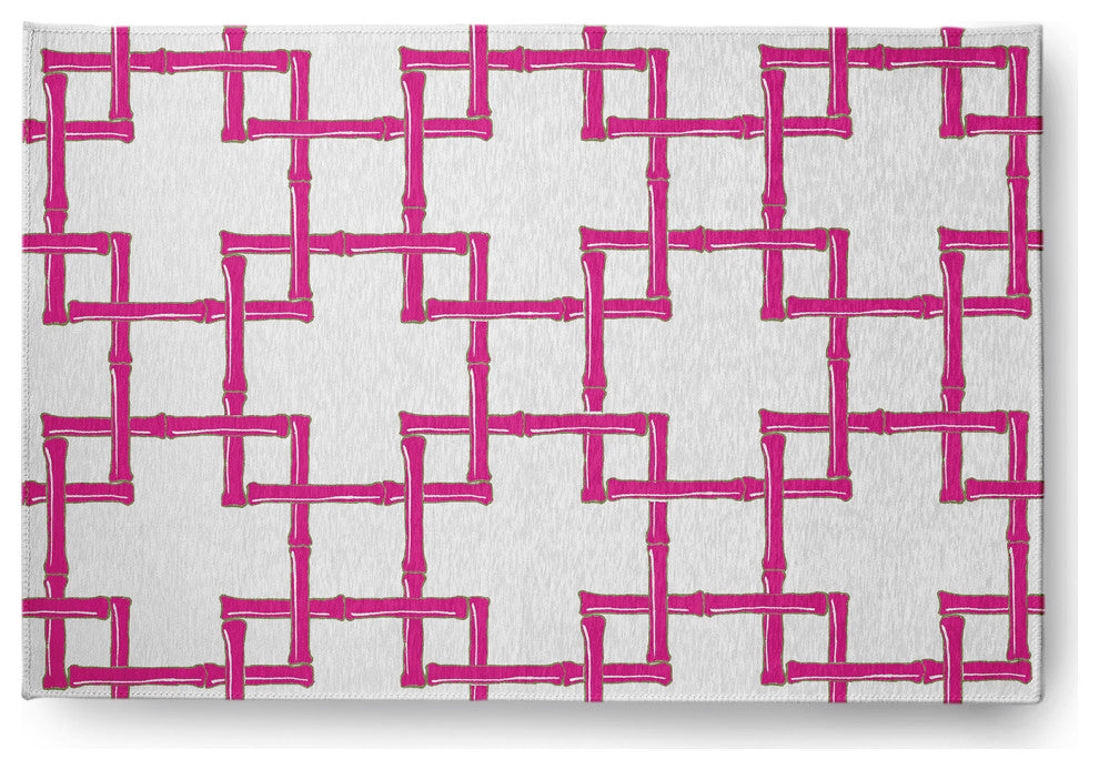 Bamboo Spring Chenille Rug, Orchid, 4'x6'