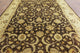 Oushak Peshawari Chobi Brown Hand-Knotted Wool Rug, 9'x12'