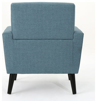 GDF Studio Sierra Mid Century Fabric Club Chair, Blue