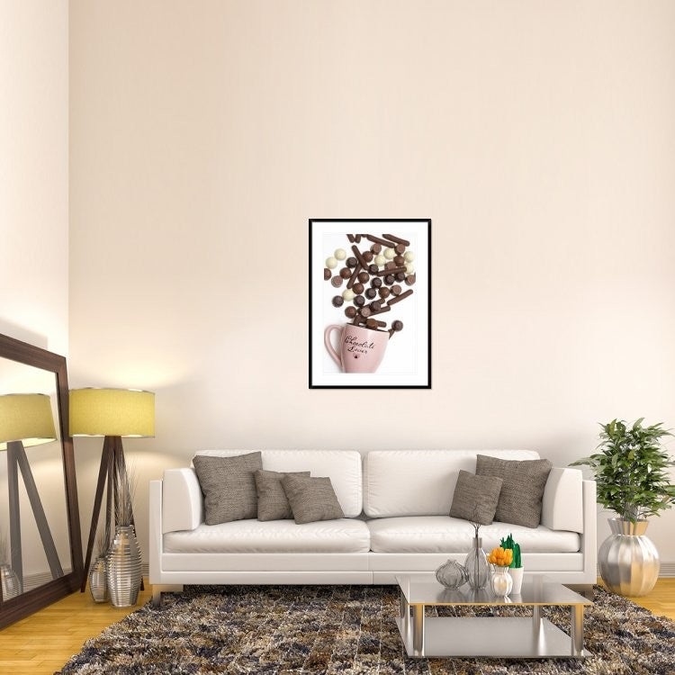 "I Am A Chocolate Lover" Framed Digital Print by Sarah Saratonina, 32x44"