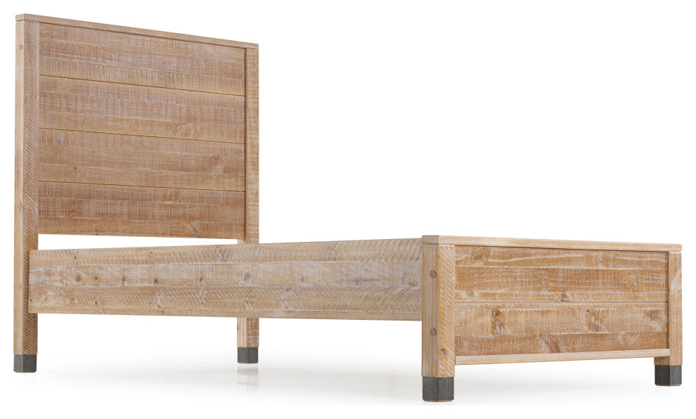 Baja Platform Bed, Barnwood, Twin