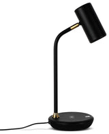 Brightech Ezra Office Desk Lamp Wireless, Charging Pad, Color Change, Black