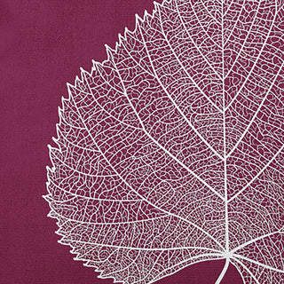 Leaf Study Accent Pillow, Plum, 20"x20"