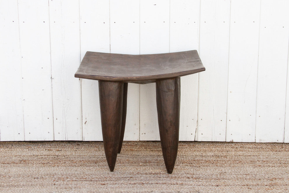 Tall Rectangular African Senufo End Table