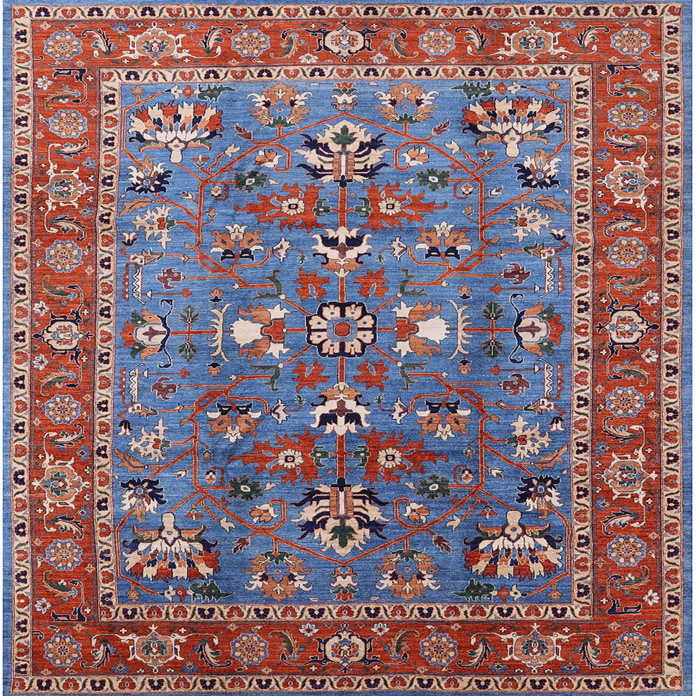 Ahgly Company Indoor Square Mid-Century Modern Area Rugs, 5' Square