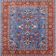Ahgly Company Indoor Square Mid-Century Modern Area Rugs, 5' Square