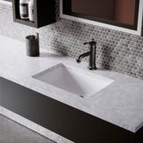 Karran 1-Handle 1-Hole Bathroom Faucet With Pop-up Drain, Matte Black