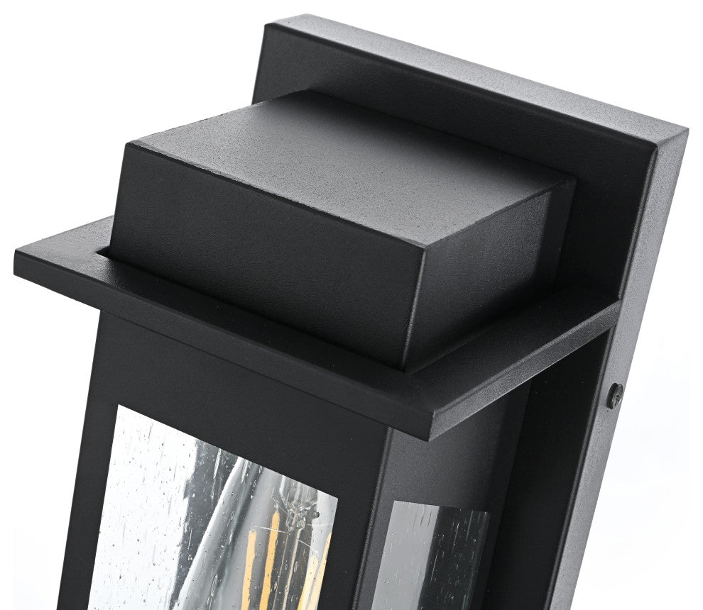Home Living 5" Outdoor Wall Sconce, Black