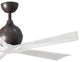 Irene-5 52" Ceiling Fan, Textured Bronze/Matte White