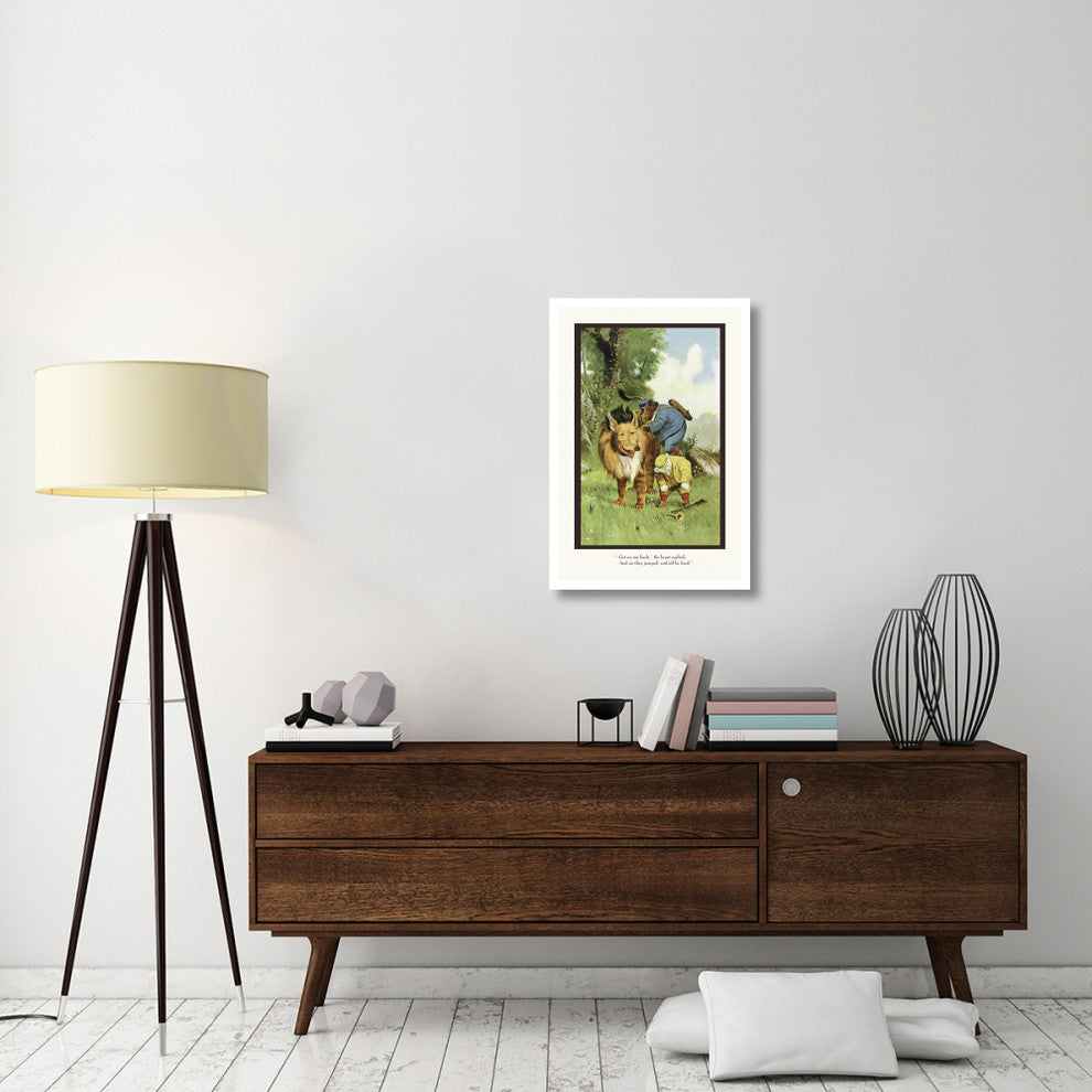 "Teddy Roosevelt's Bears: Get On My Back" Paper Print by R.K. Culver, 22"x32"