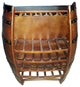 Split barrel Wine Rack, Holds 22 Bottles