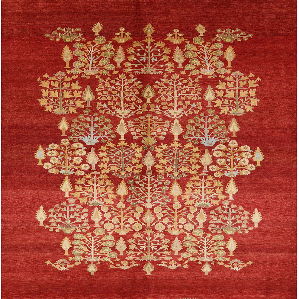 Ahgly Company Indoor Square Mid-Century Modern Area Rugs, 4' Square