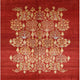 Ahgly Company Indoor Square Mid-Century Modern Area Rugs, 4' Square