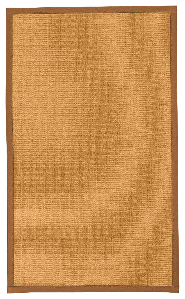 Natural Area Rugs Davlin Custom Sisal Rug, 9'' x 12'', Sienna Border