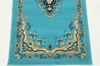Unique Loom Turquoise Washington Reza 2' 2 x 8' 2 Runner Rug