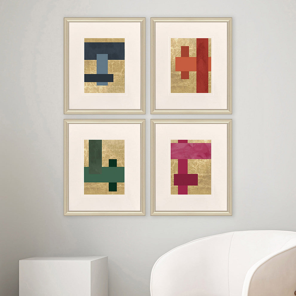 Mini Colorblocks Framed Art, 4-Piece Set