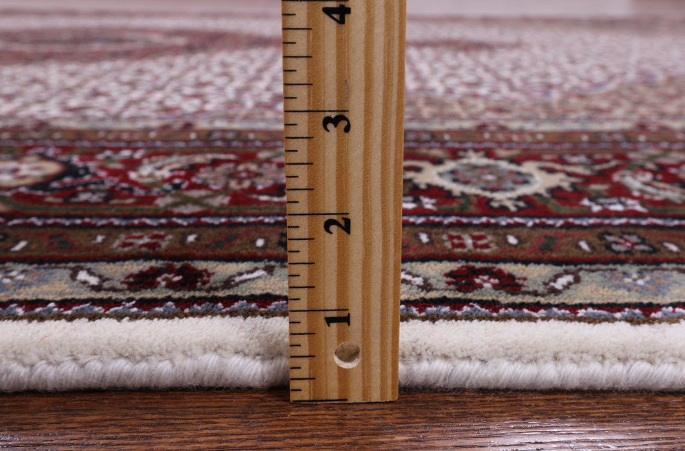 Persian Tabriz Hand Knotted Wool and Silk Rug 6' 1" X 9' 0" Q8908