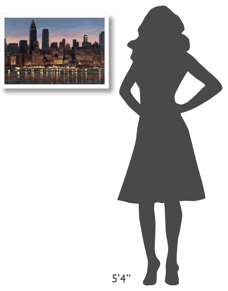 "Manhattan Reflection" Digital Paper Print by James Wiens, 26"x18"