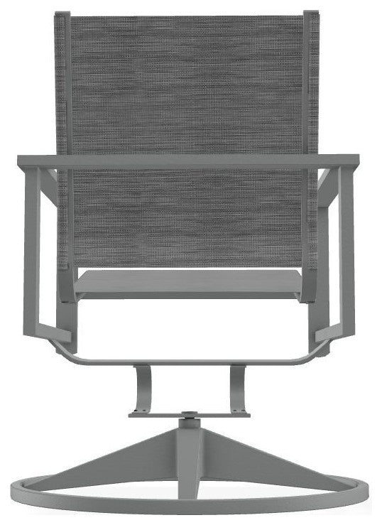 Tribeca Sling Outdoor Swivel Rocker, Collect Charcoal/Graphite