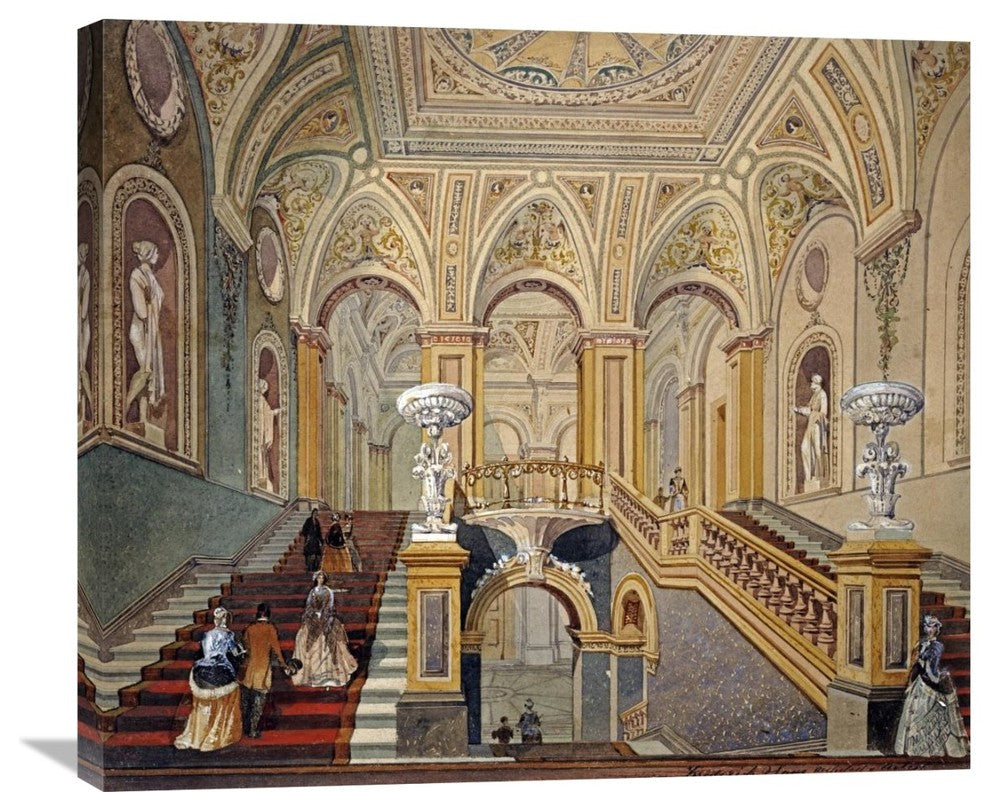 "Interior Views of The Conservative Club" Artwork, 30" x 26"