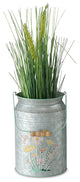 Creamery Milk Can, Wide Neck Vase, 9.5 Inches