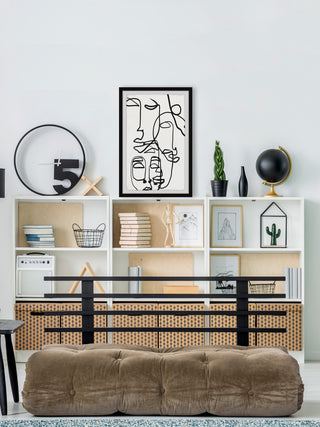 "Sleepy Faces" Framed Painting Print, 30x45