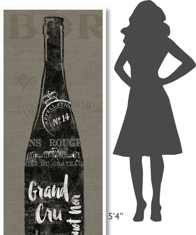 "Linen Wine I" Digital Paper Print by Sue Schlabach, 32"x77"