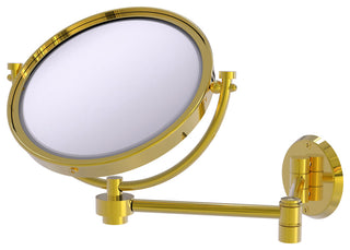 Allied Brass 8"Wall Mounted Extending Make-Up Mirror 4X Magnification