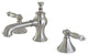 Kingston Brass Widespread Bathroom Faucet With Brass Pop-Up, Brushed Nickel