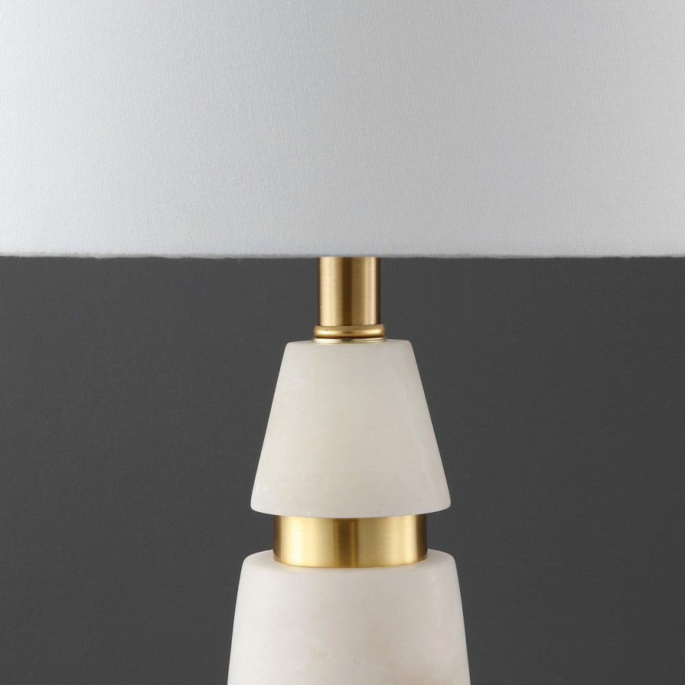 Safavieh Couture Zhang Alabaster Table Lamp White/Gold