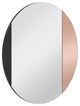 Alpha Accent Mirror, Black, Rose Gold, 24"
