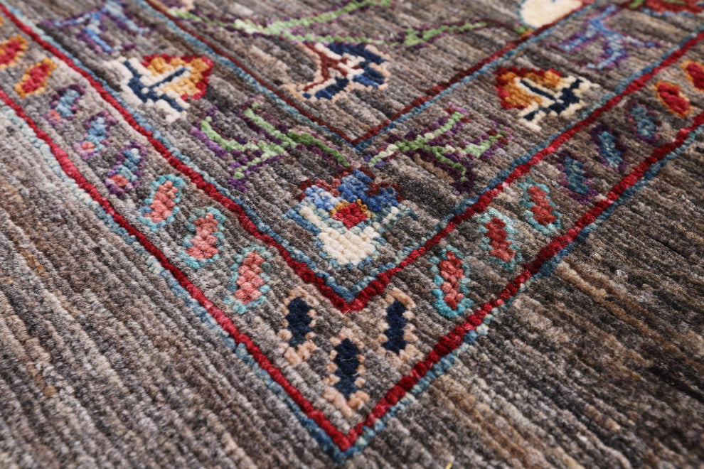 Handmade Persian Tabriz Wool Rug 6' 9" X 9' 10" Q9623