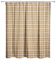 Orange Multi Plaid 71x74 Shower Curtain