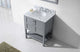 Winterfell 30" Single Bathroom Vanity Set, Gray With Mirror