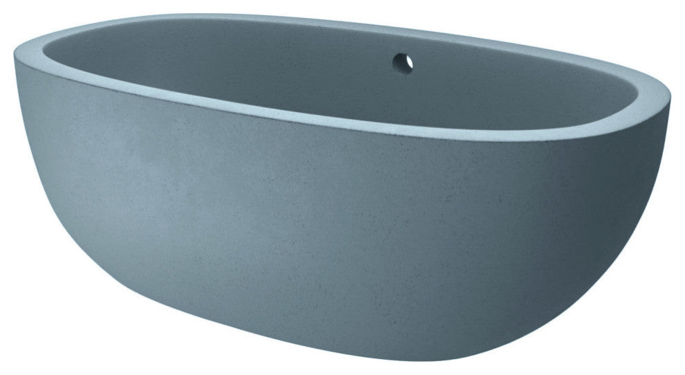 Avalon NativeStone Freestanding Soaking Tub, Ocean, 62"