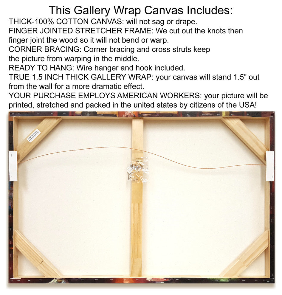 "There's Always Something Magic" by TA Marrison, Print on Canvas, 14"x14"